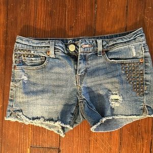 Aeropostale MIDI Denim Shorts Size 0 - EUC